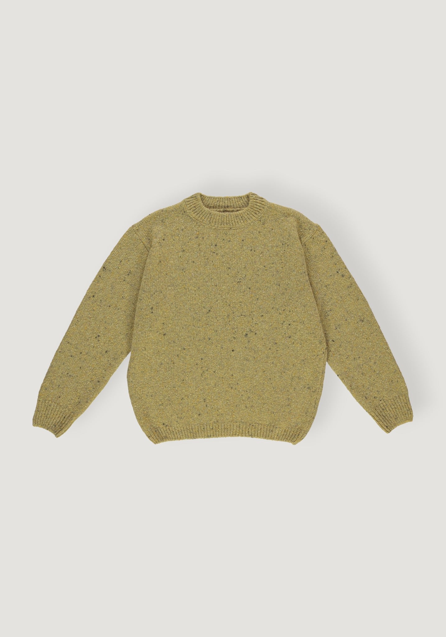 Pulover tricotat din lână - Brome Speckled Yellow