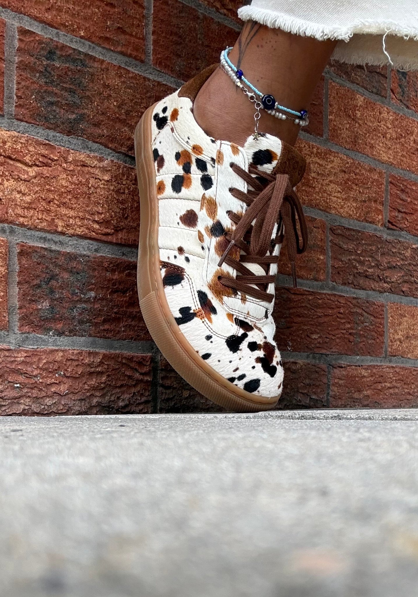 Sneakers Barefoot din piele întoarsă - Helena Fantasy Beige