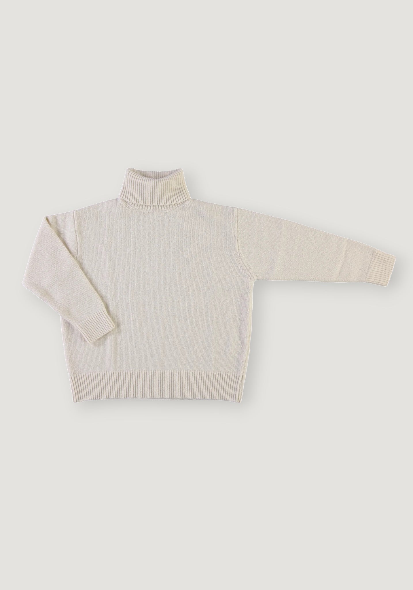 Pulover tricotat femei din lână - Baie Ivory