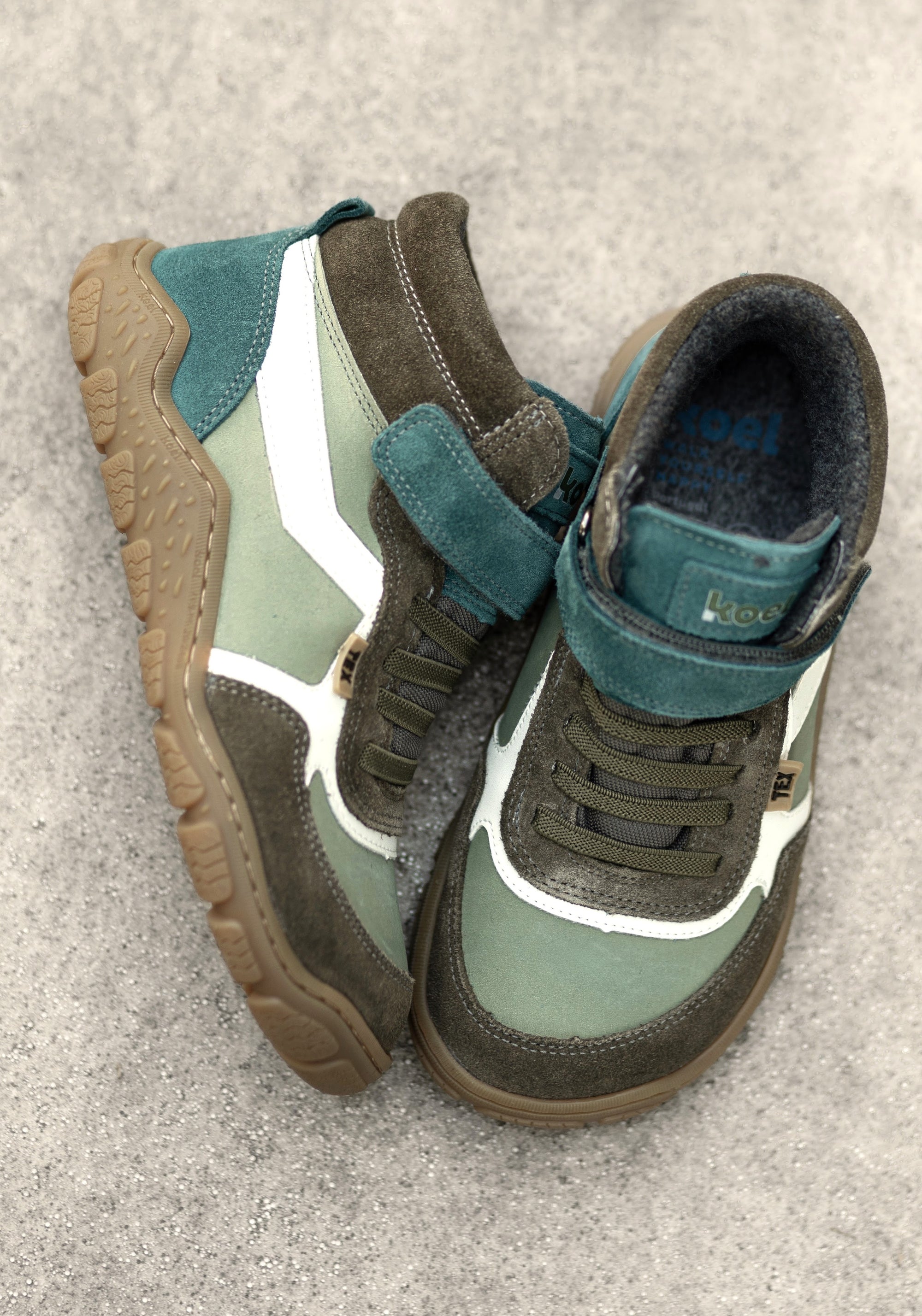 Sneakers Barefoot impermeabili îmblăniți - Rami Olive