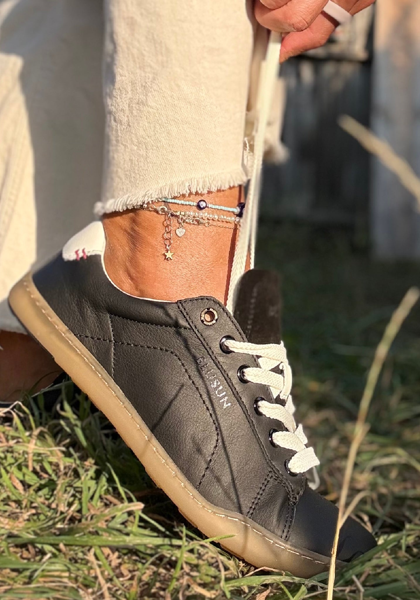Sneakers Barefoot din piele - Black