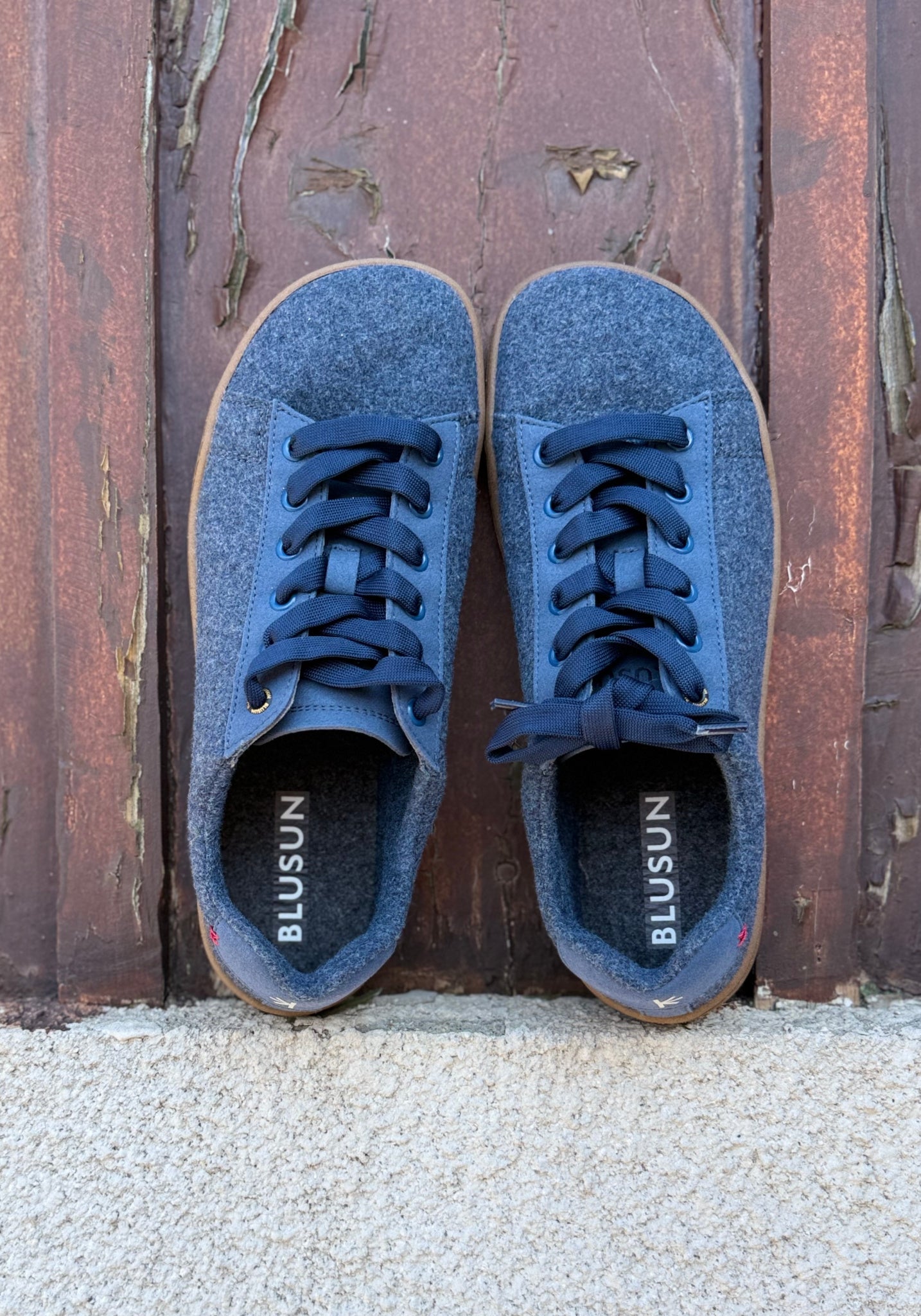 Sneakers Barefoot din lână - Blue