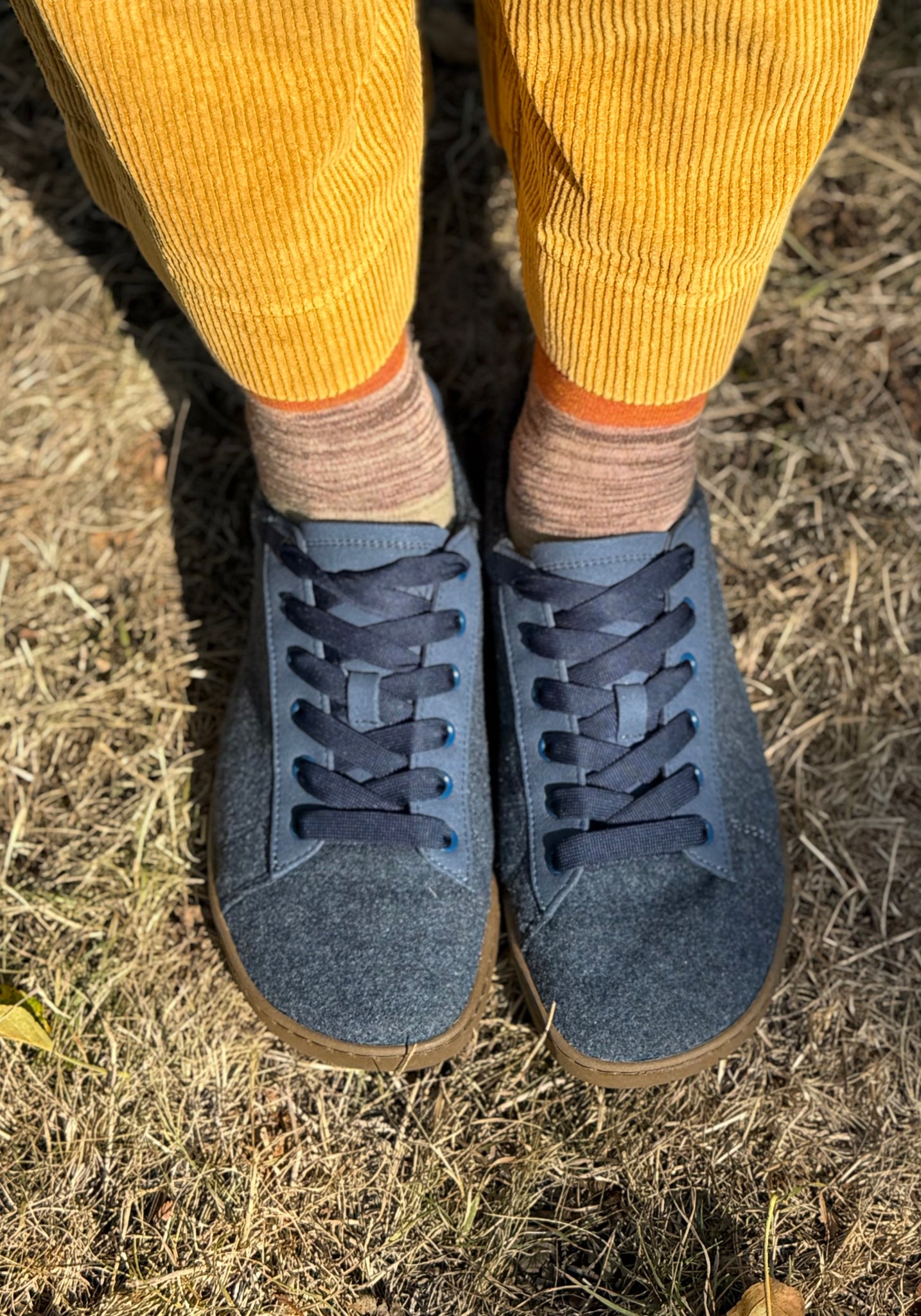 Sneakers Barefoot din lână - Blue
