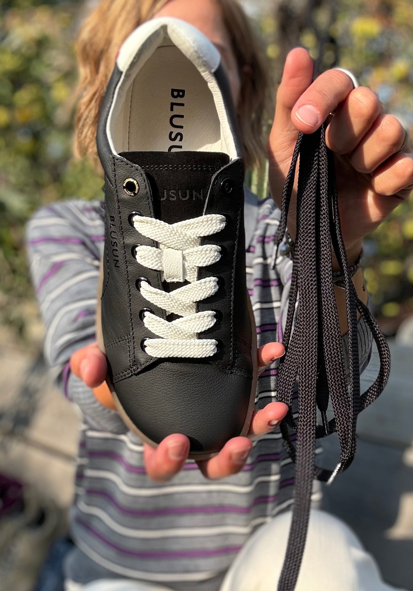 Sneakers Barefoot din piele - Black
