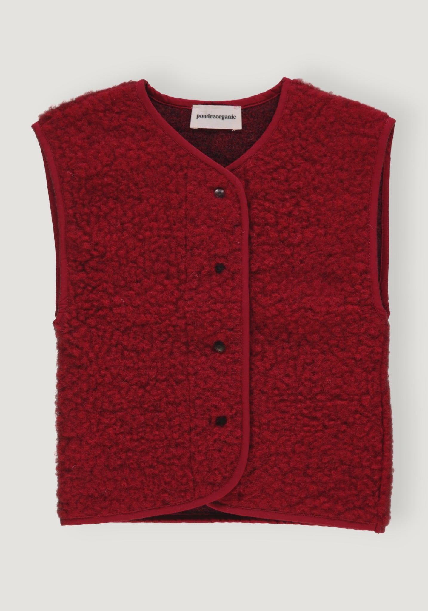Vestă fleece din lână - Sheep Red