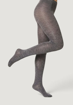 Dres Plain din lână merinos și mătase - Sindy Mid Grey