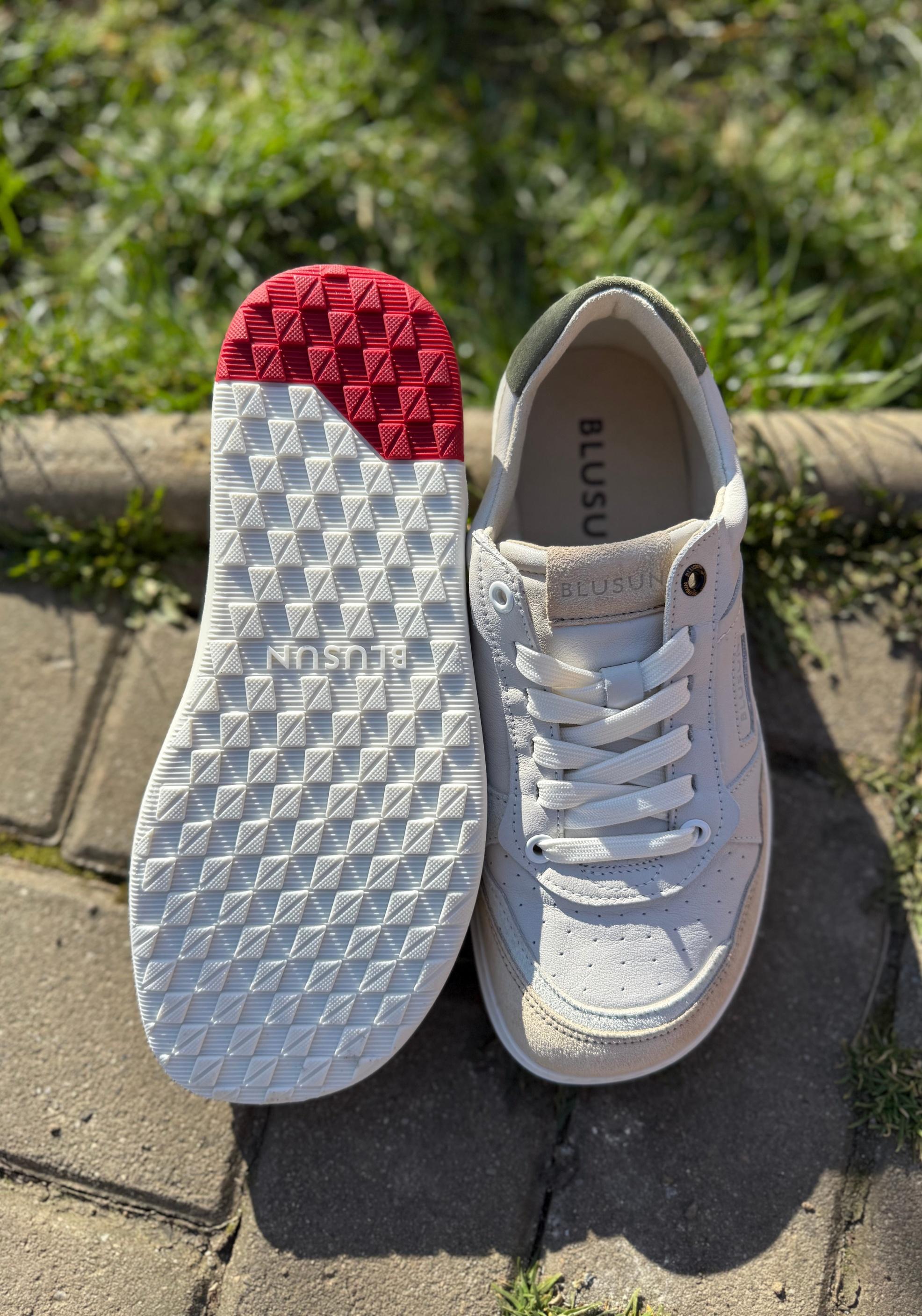 Sneakers Barefoot Wide din piele - Off White/Beige