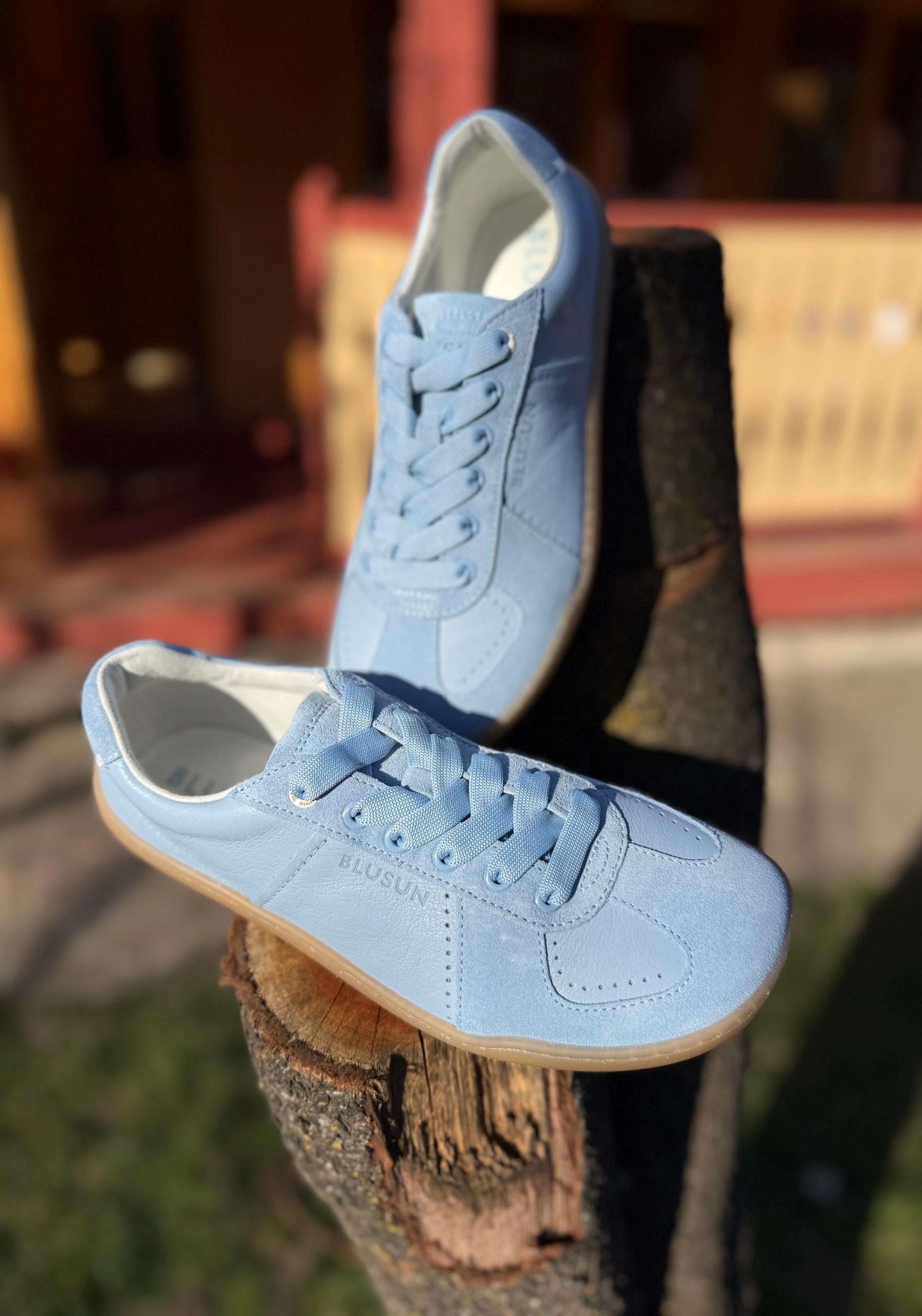 Sneakers Barefoot din piele - Light Blue