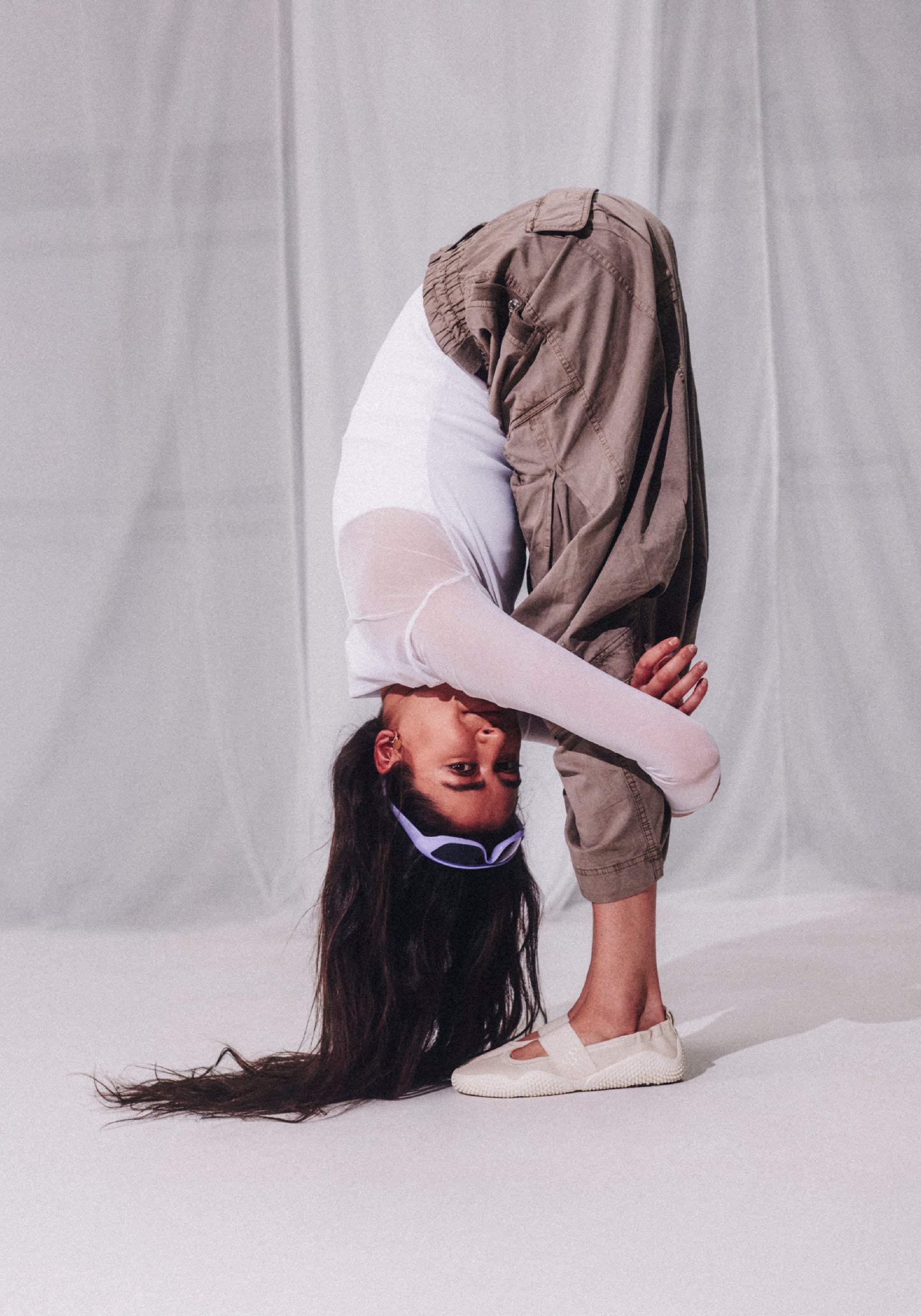 Balerini Barefoot din piele - Motus Studio Ballet Sand