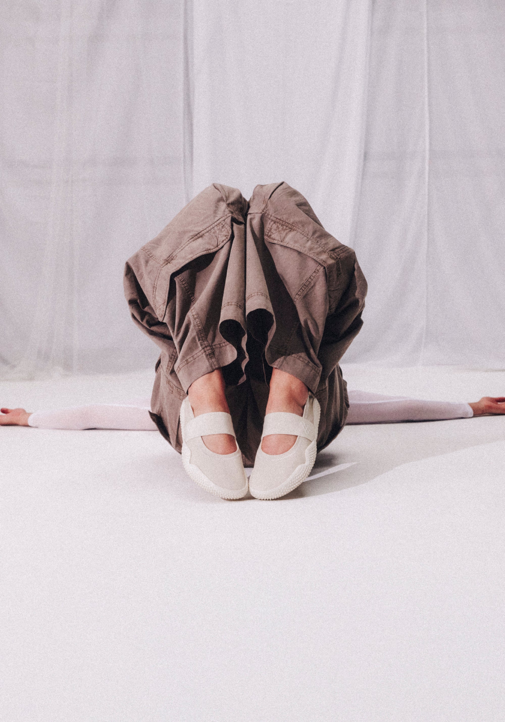 Balerini Barefoot din piele - Motus Studio Ballet Sand