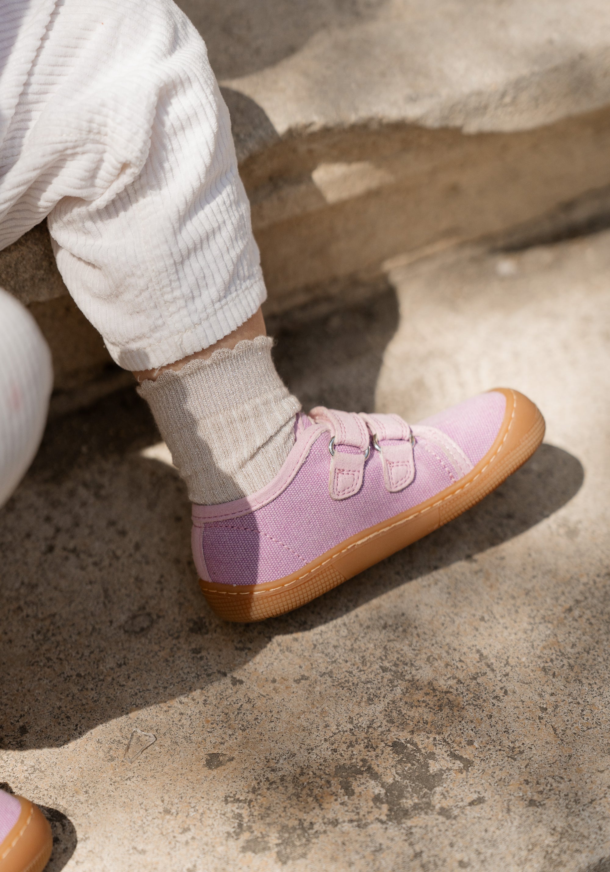 Teniși Barefoot Wide din bumbac - Dud Lavandel