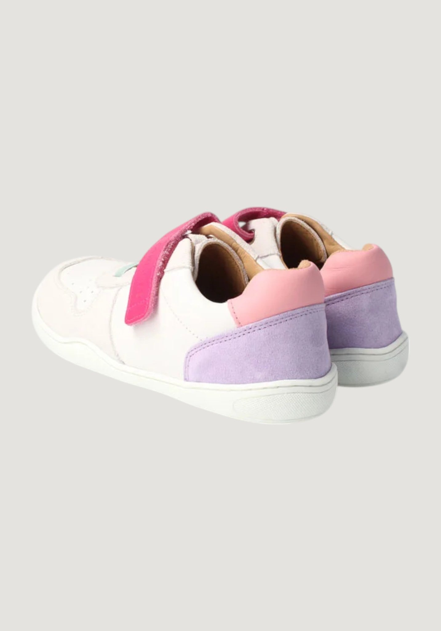 Sneakers Barefoot din piele - Sali White Mint