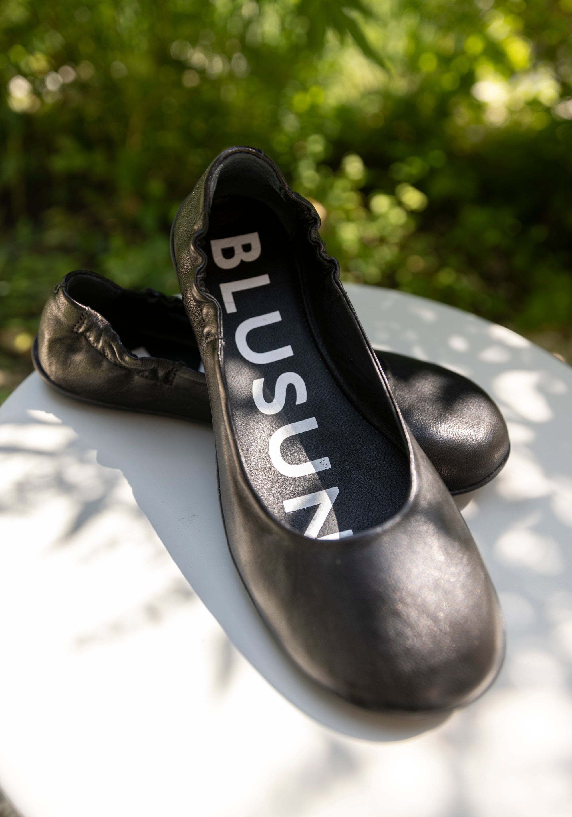 Balerini Barefoot din piele - Black