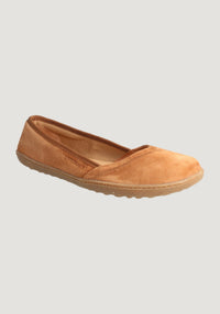 Balerini Barefoot din piele - Ballerina Style Hazelnut