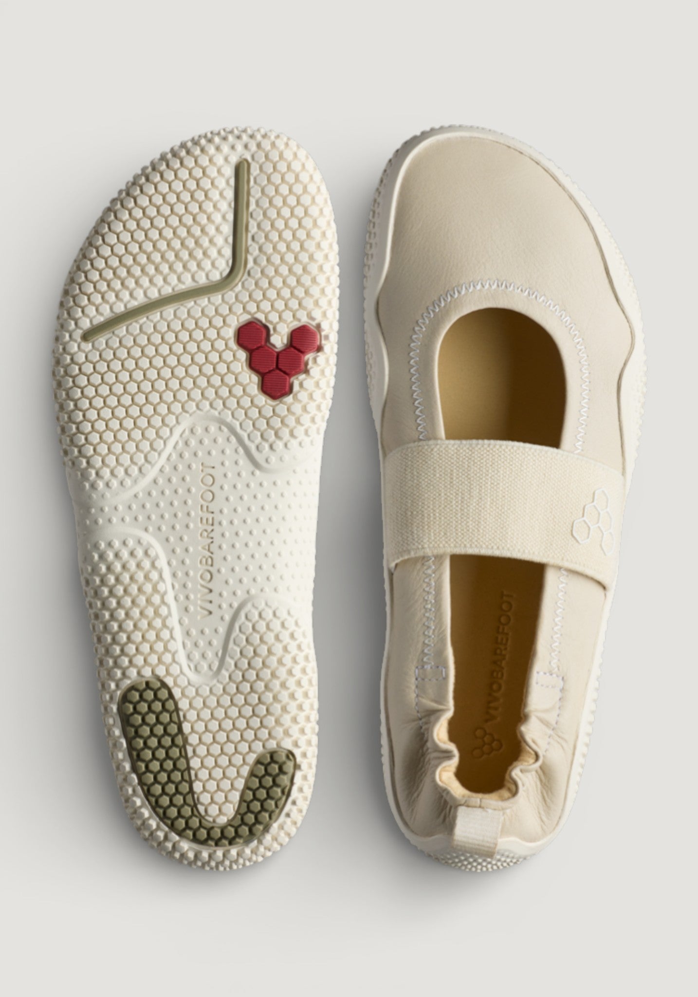 Balerini Barefoot din piele - Motus Studio Ballet Sand
