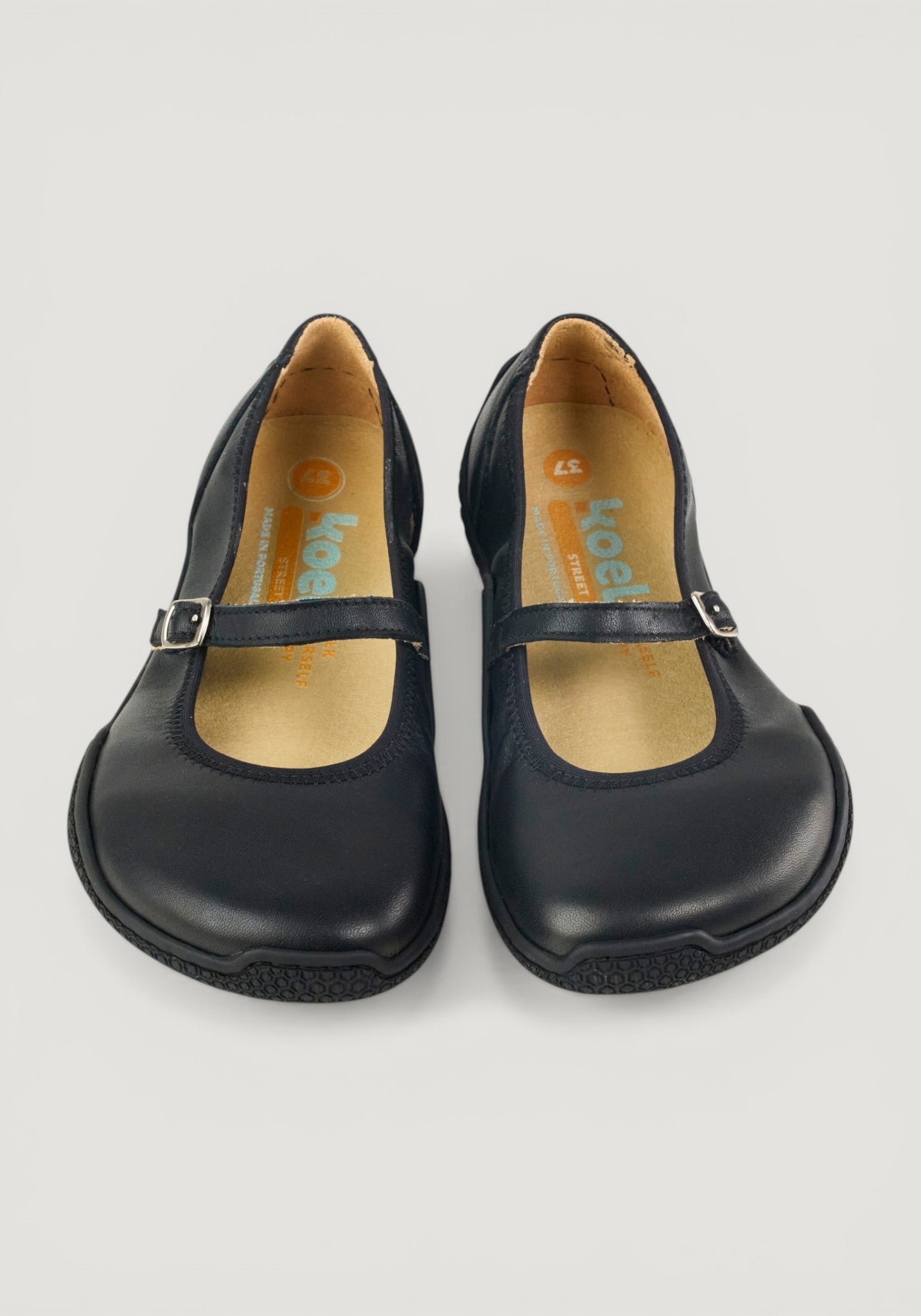 Balerini Barefoot din piele - Valeria Black