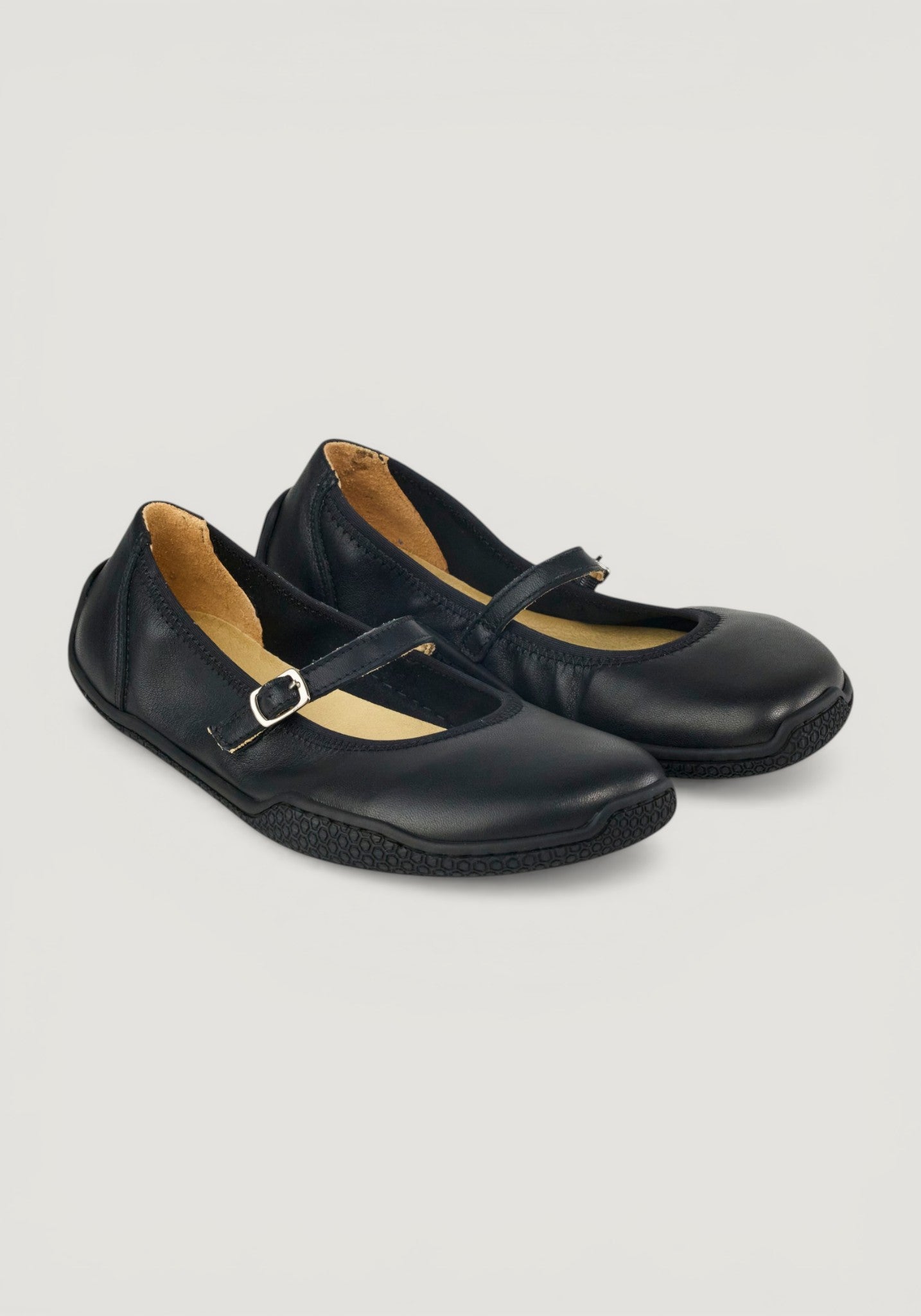 Balerini Barefoot din piele - Valeria Black