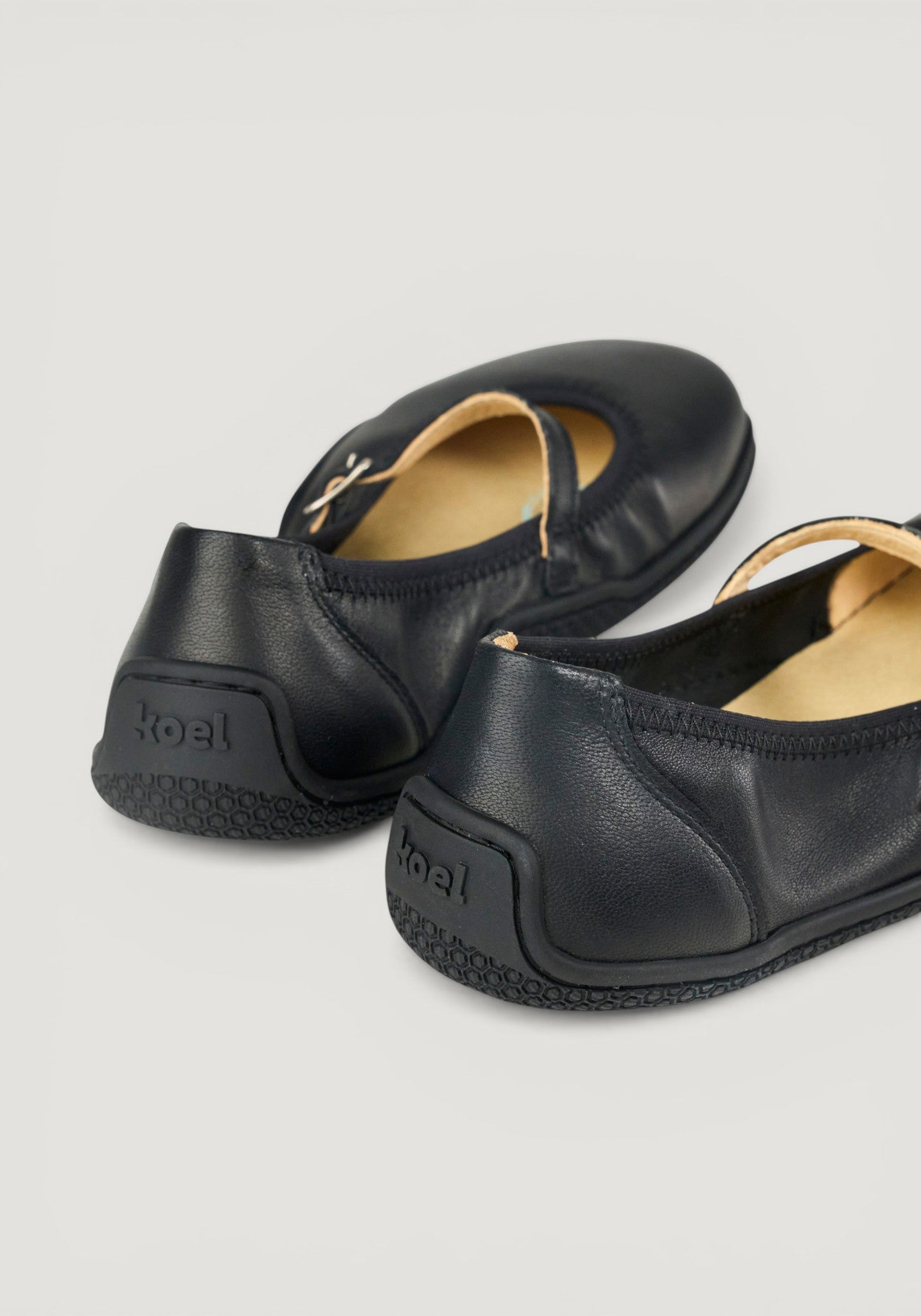 Balerini Barefoot din piele - Valeria Black