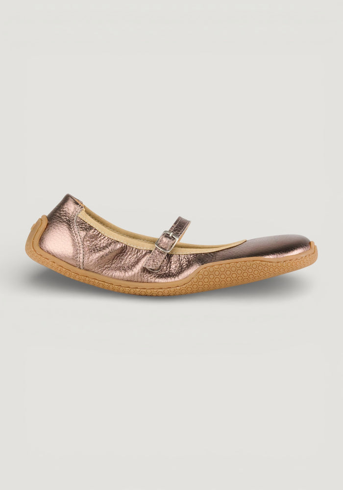 Balerini Barefoot din piele - Valeria Bronze