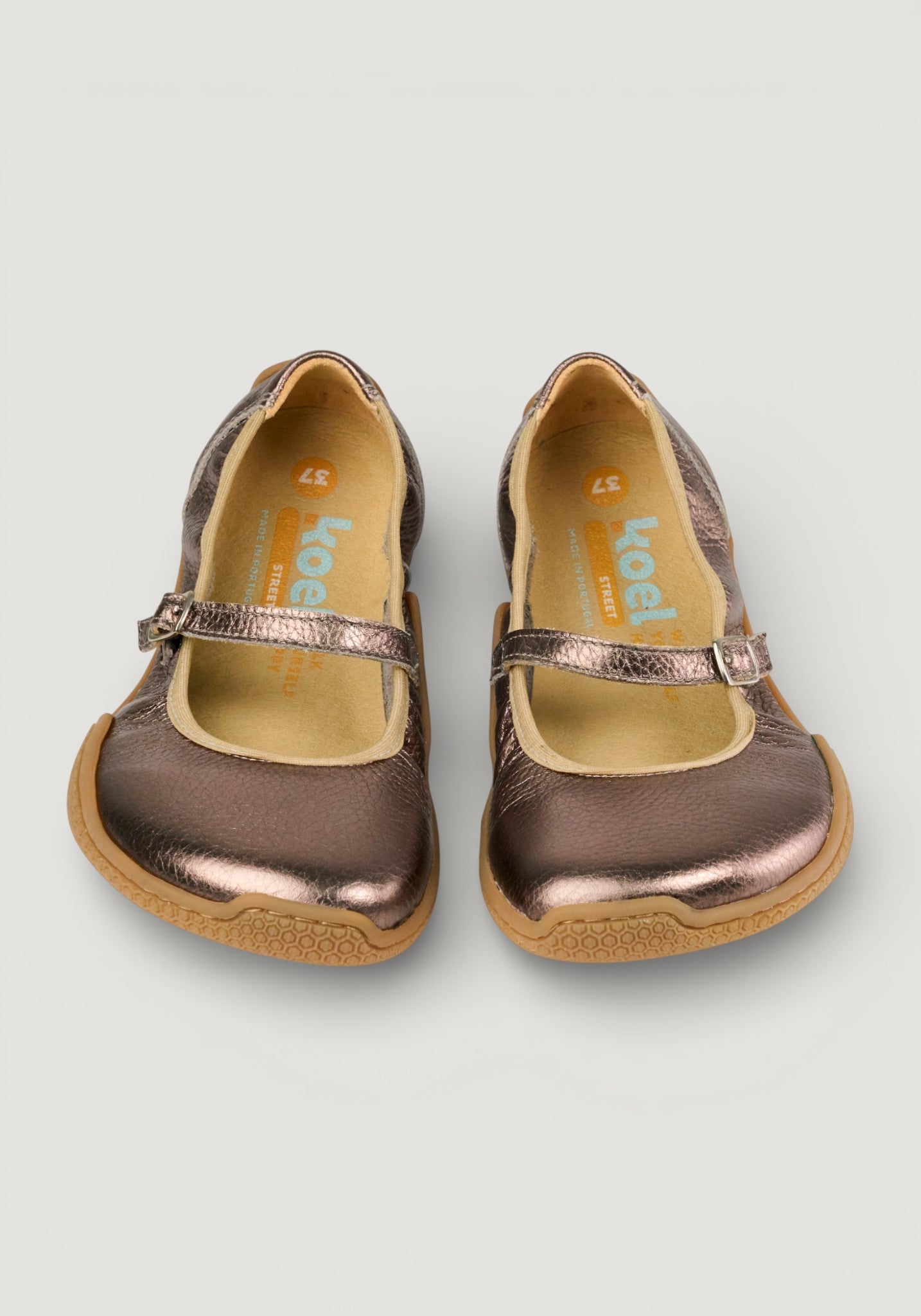 Balerini Barefoot din piele - Valeria Bronze