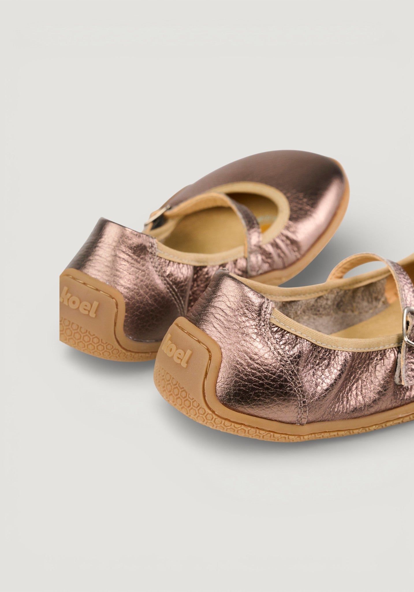 Balerini Barefoot din piele - Valeria Bronze