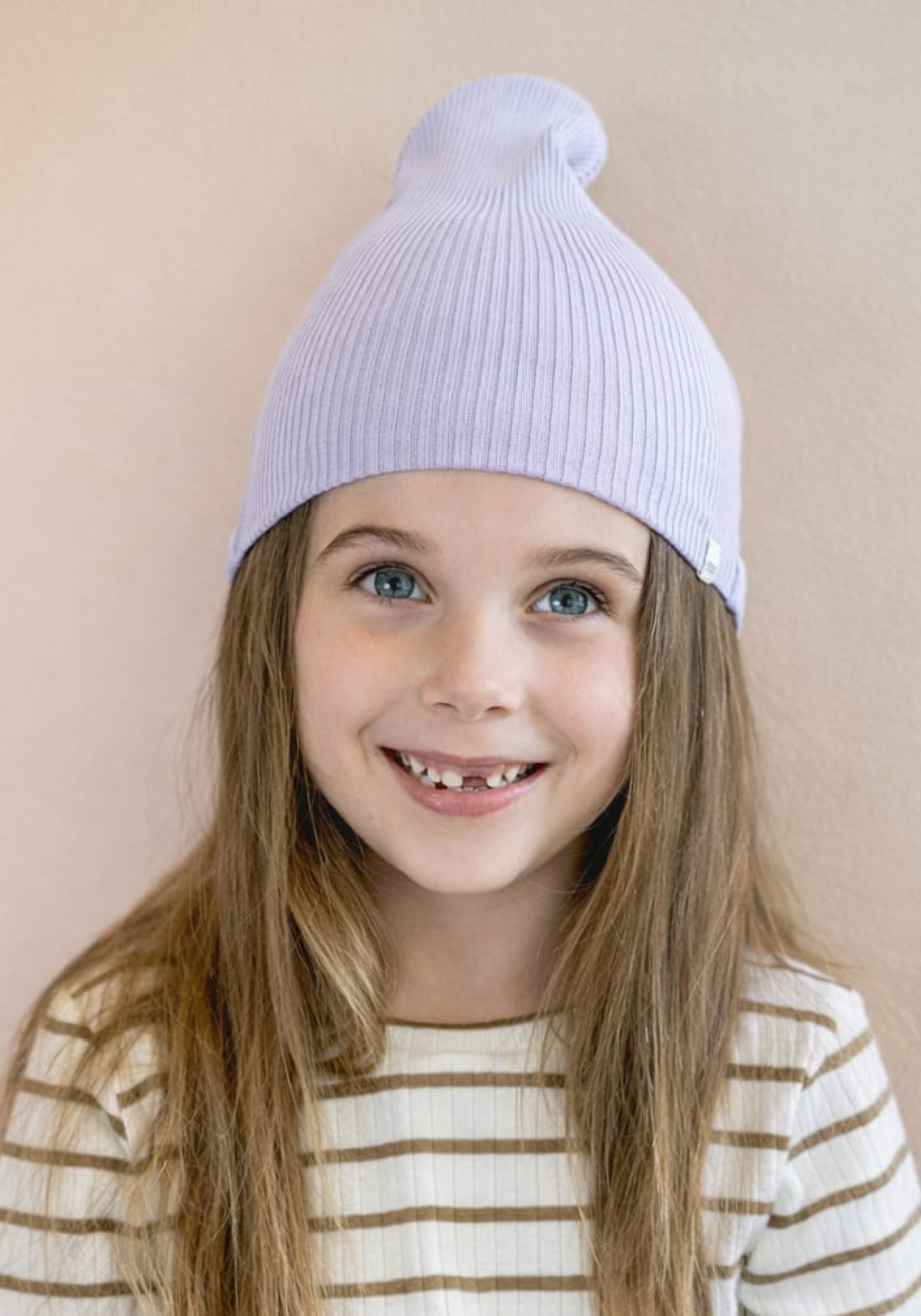 Căciulă seamless dublată din mătase - Bambi Mauve