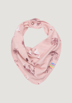Bavetă/eșarfă din lână merinos și bambus - Goose Light Pink