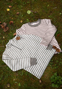 Bluză cu fermoar lână merinos - Mint Stripe Joha HipHip.ro