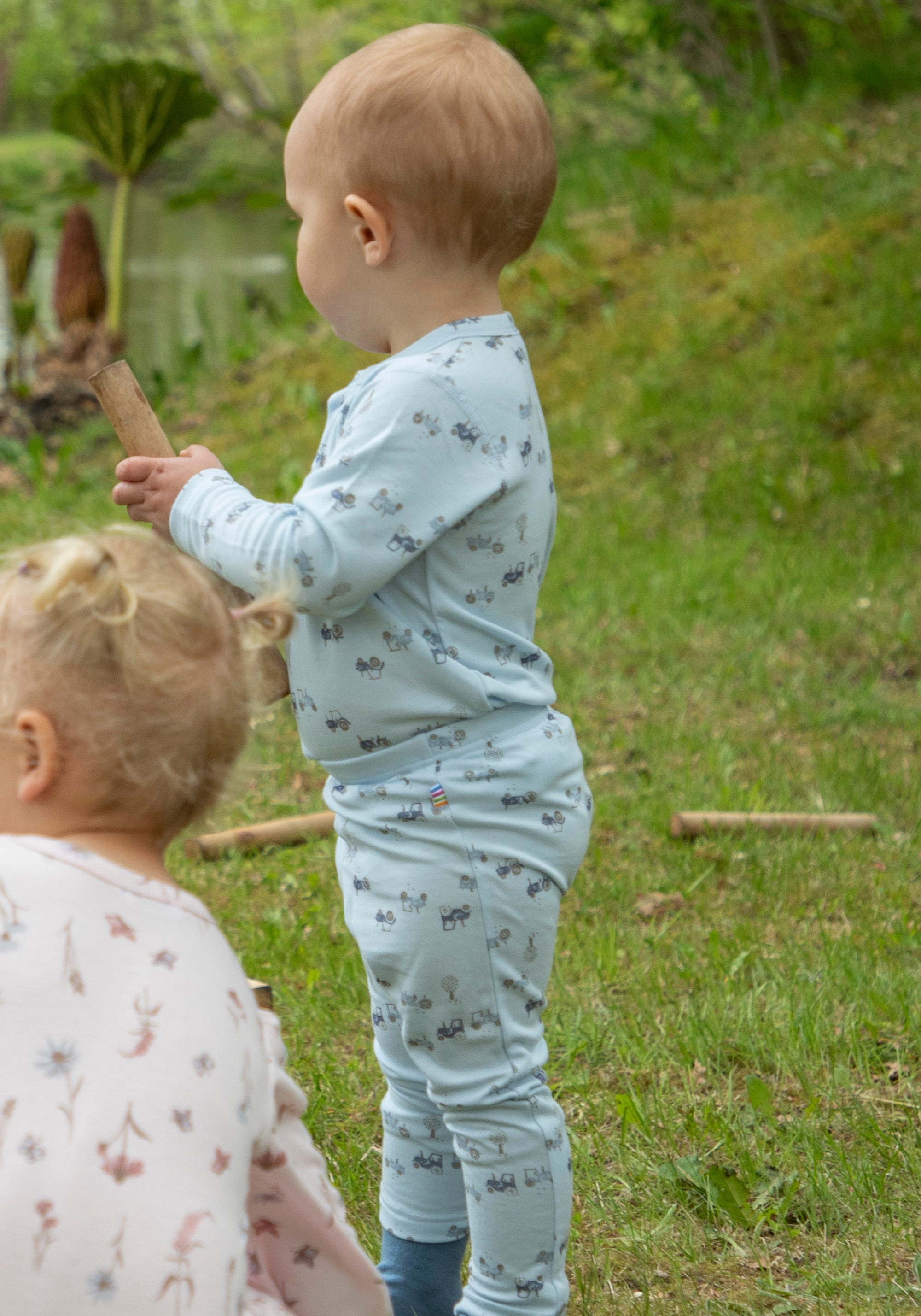 Bluză din bambus - Tractor Light Blue
