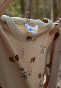 Bluză lână merinos extrafină - Balloon Bunny Beige