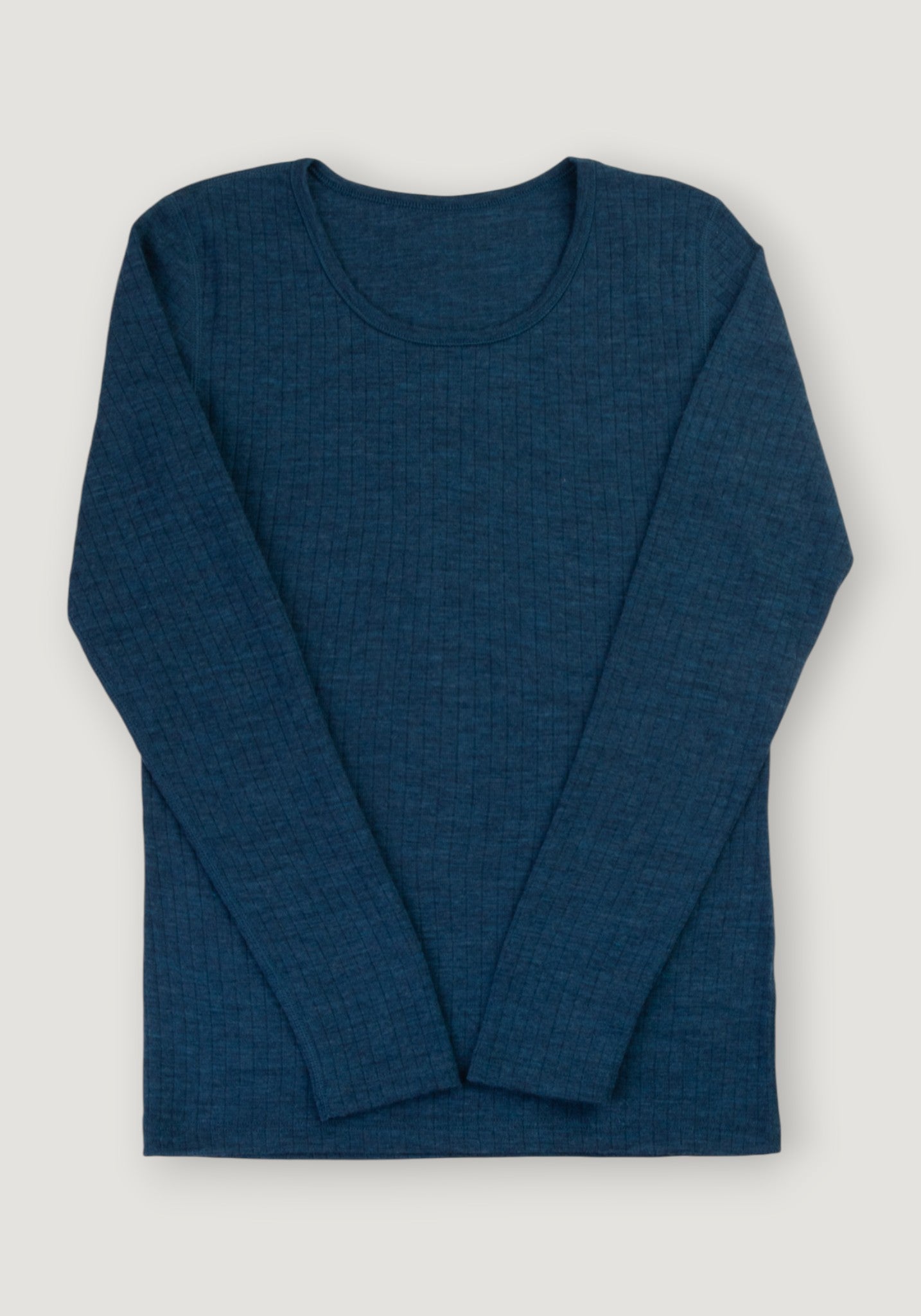 Bluză din lână merinos - Basic Blue