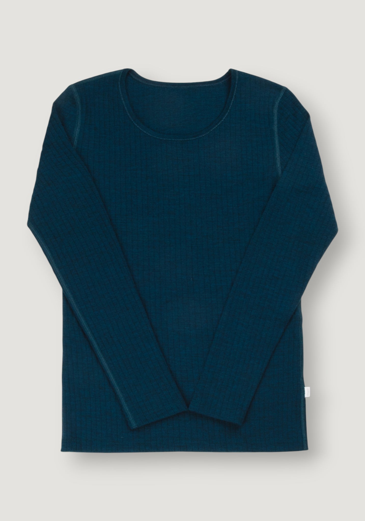 Bluză femei din lână merinos - Basic Dark Turquoise XS