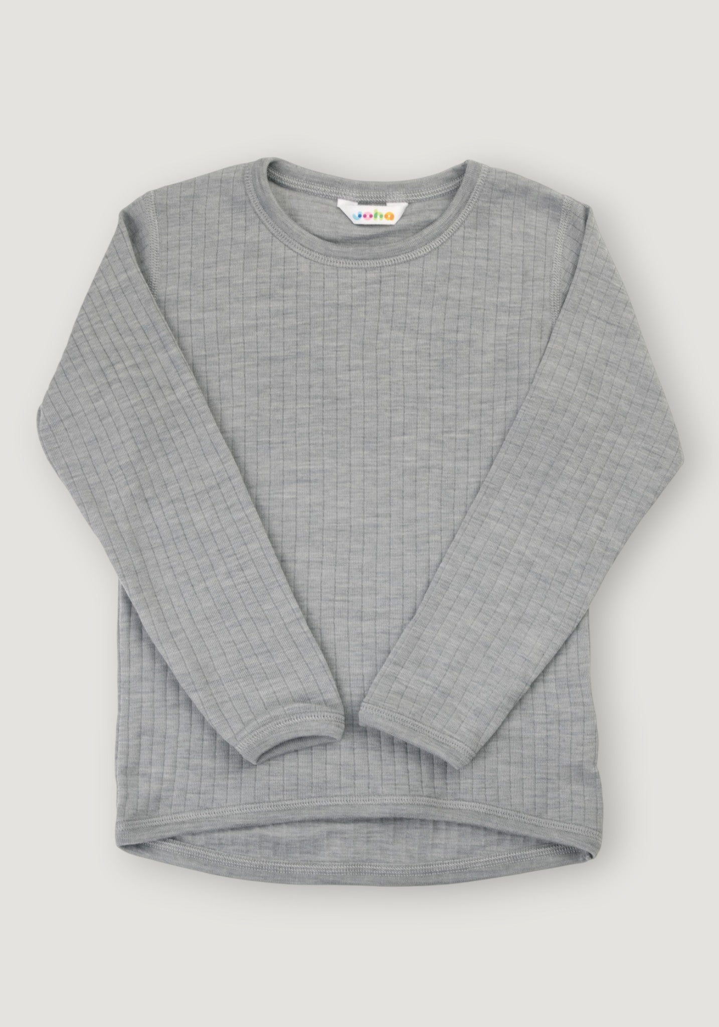 Bluză din lână merinos - Basic Grey
