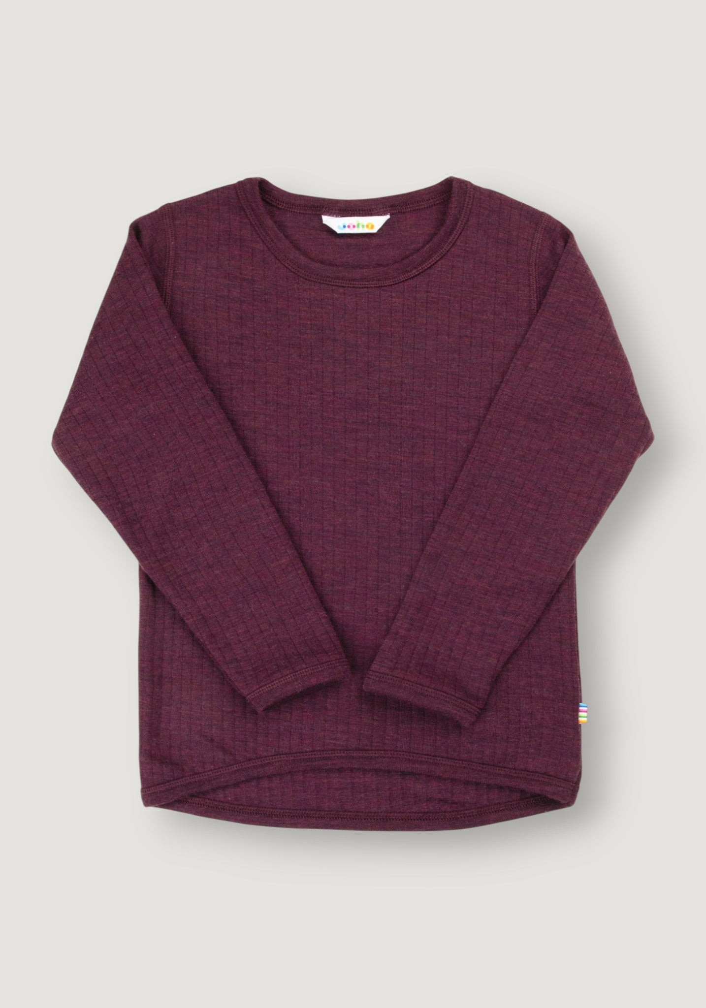 Bluză lână merinos - Basic Plum 80