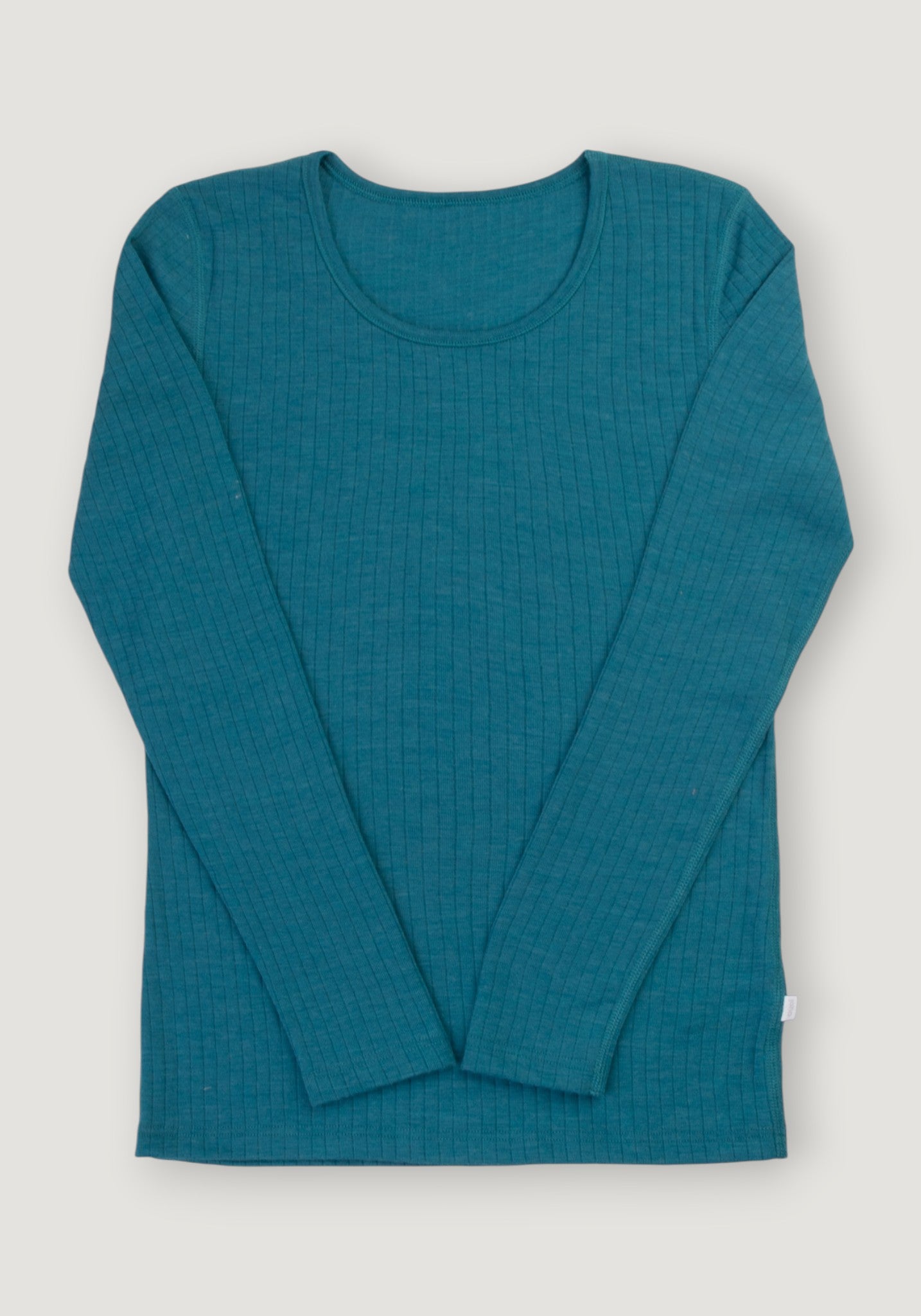 Bluză din lână merinos - Basic Turquoise
