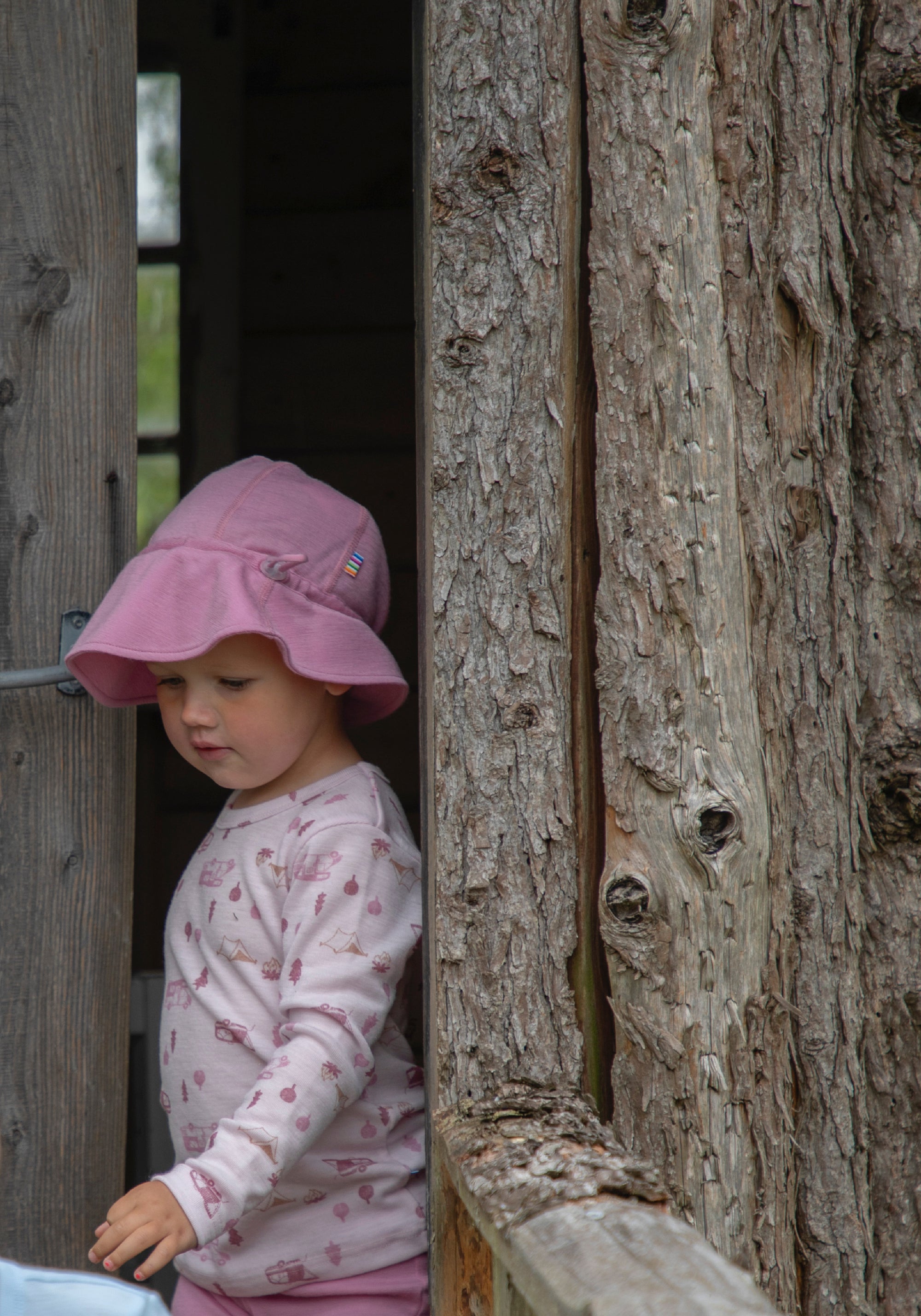 Bluză din lână merinos - Camping Light Pink