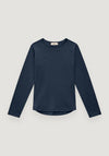Bluză lână merinos super fină - Long Tee French Navy Default Title