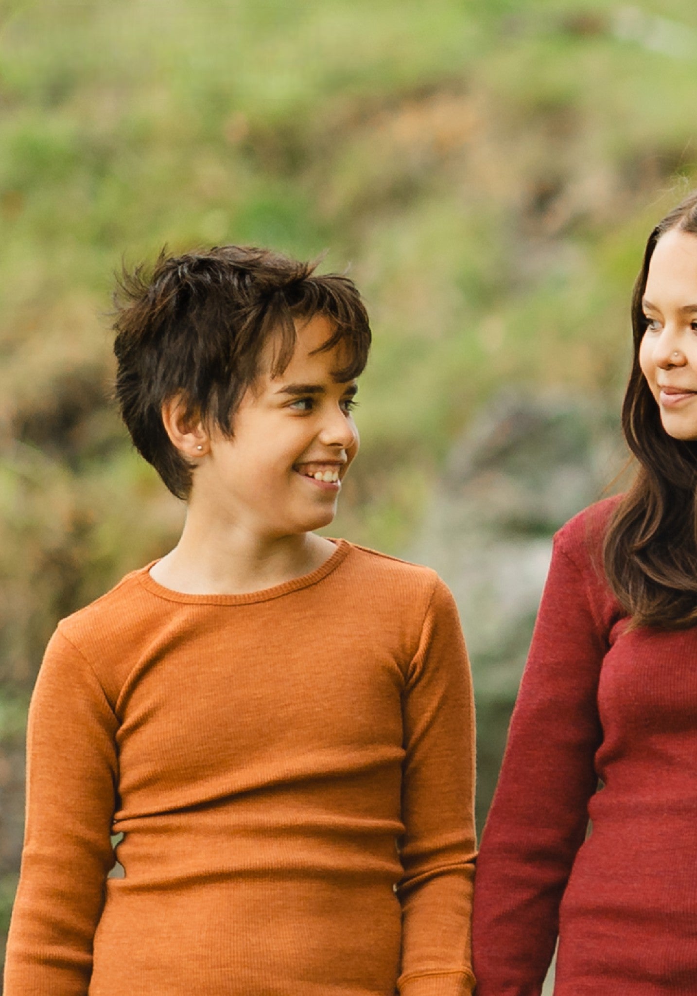 Bluză din lână merinos - Rich Amber