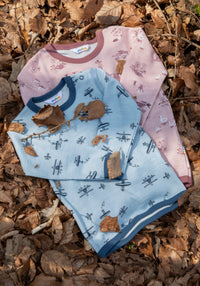 Bluză din lână merinos și bambus - Goose Light Pink