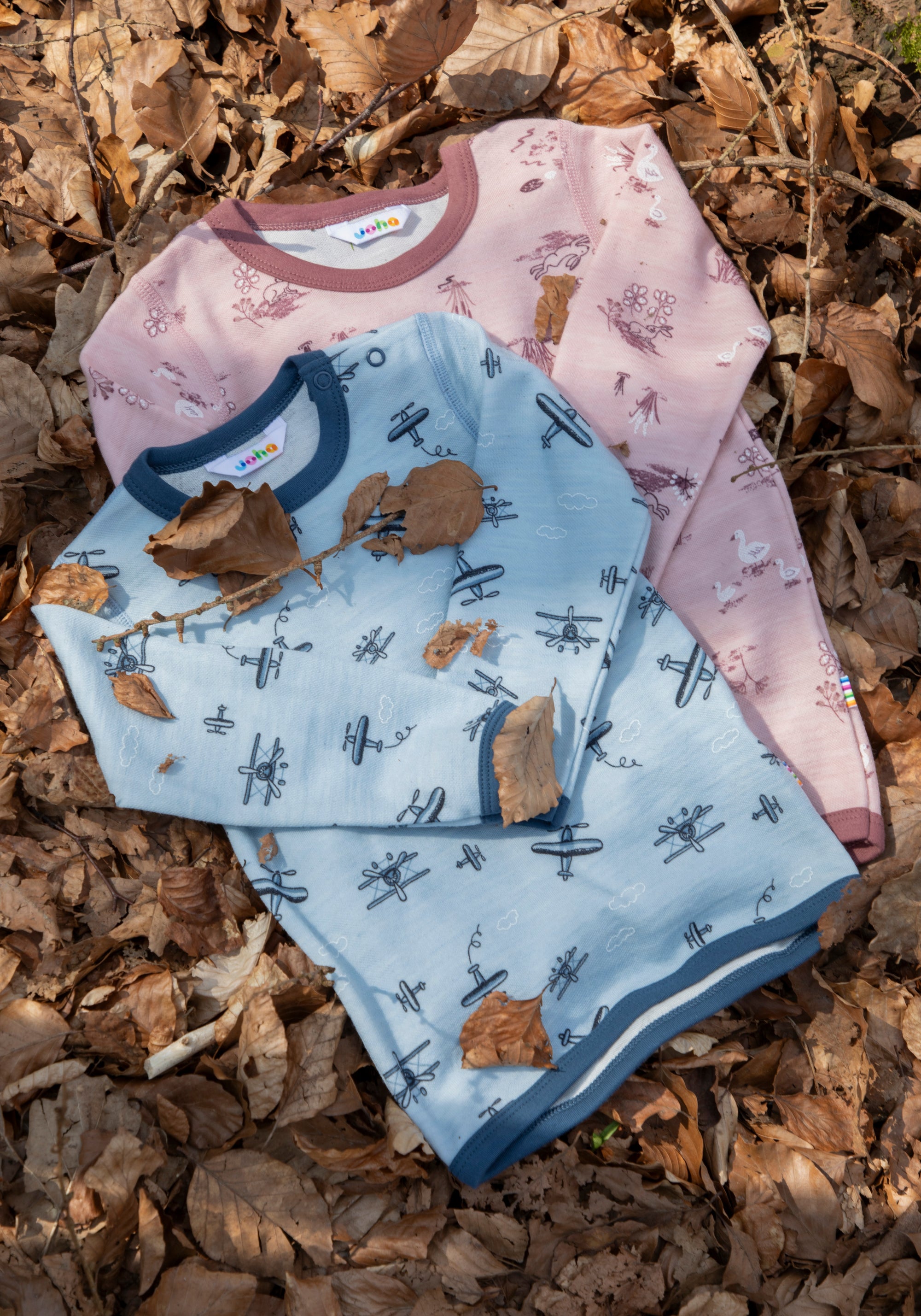 Bluză din lână merinos și bambus - Goose Light Pink