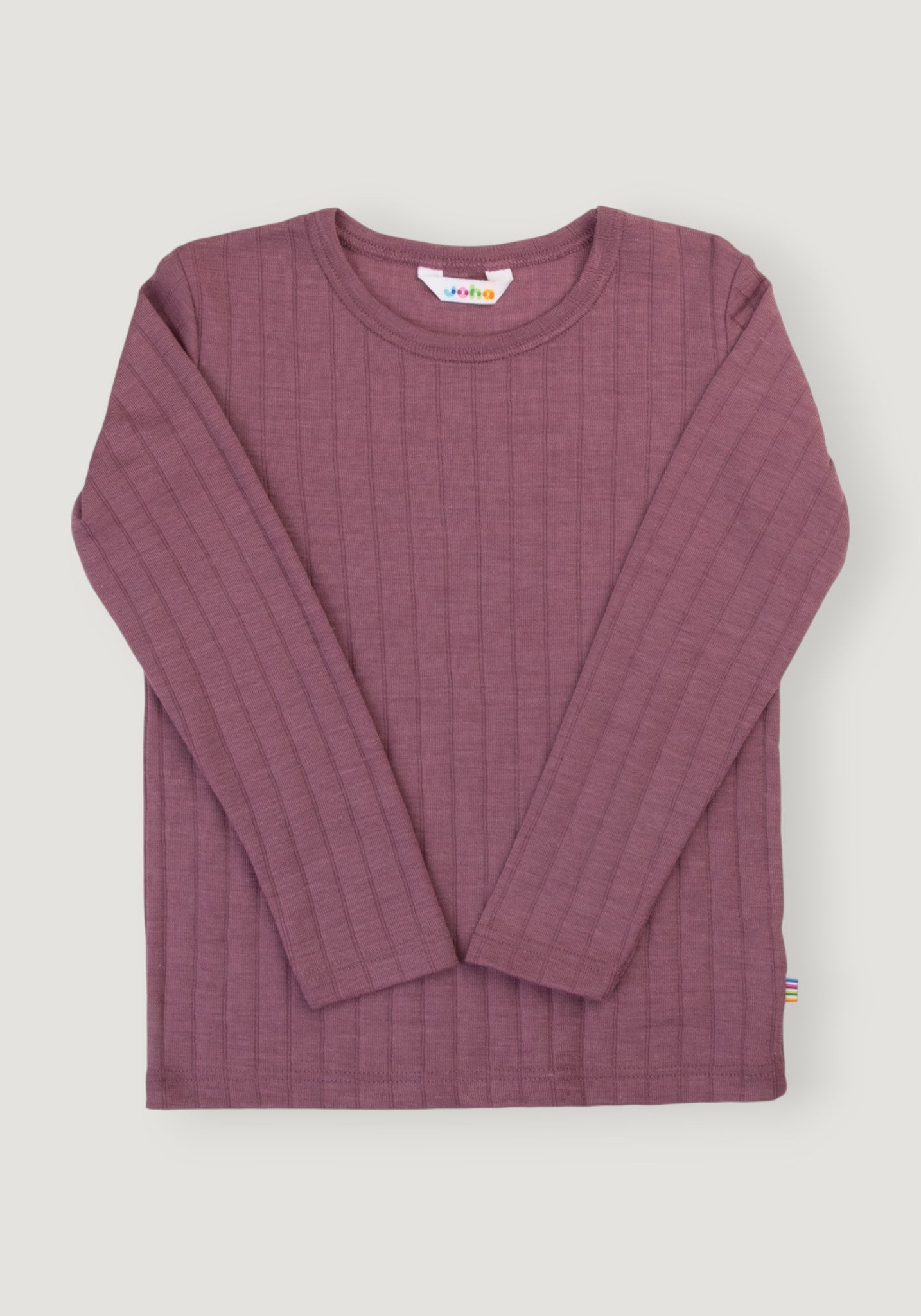 Bluză din lână merinos și mătase - Basic Heather