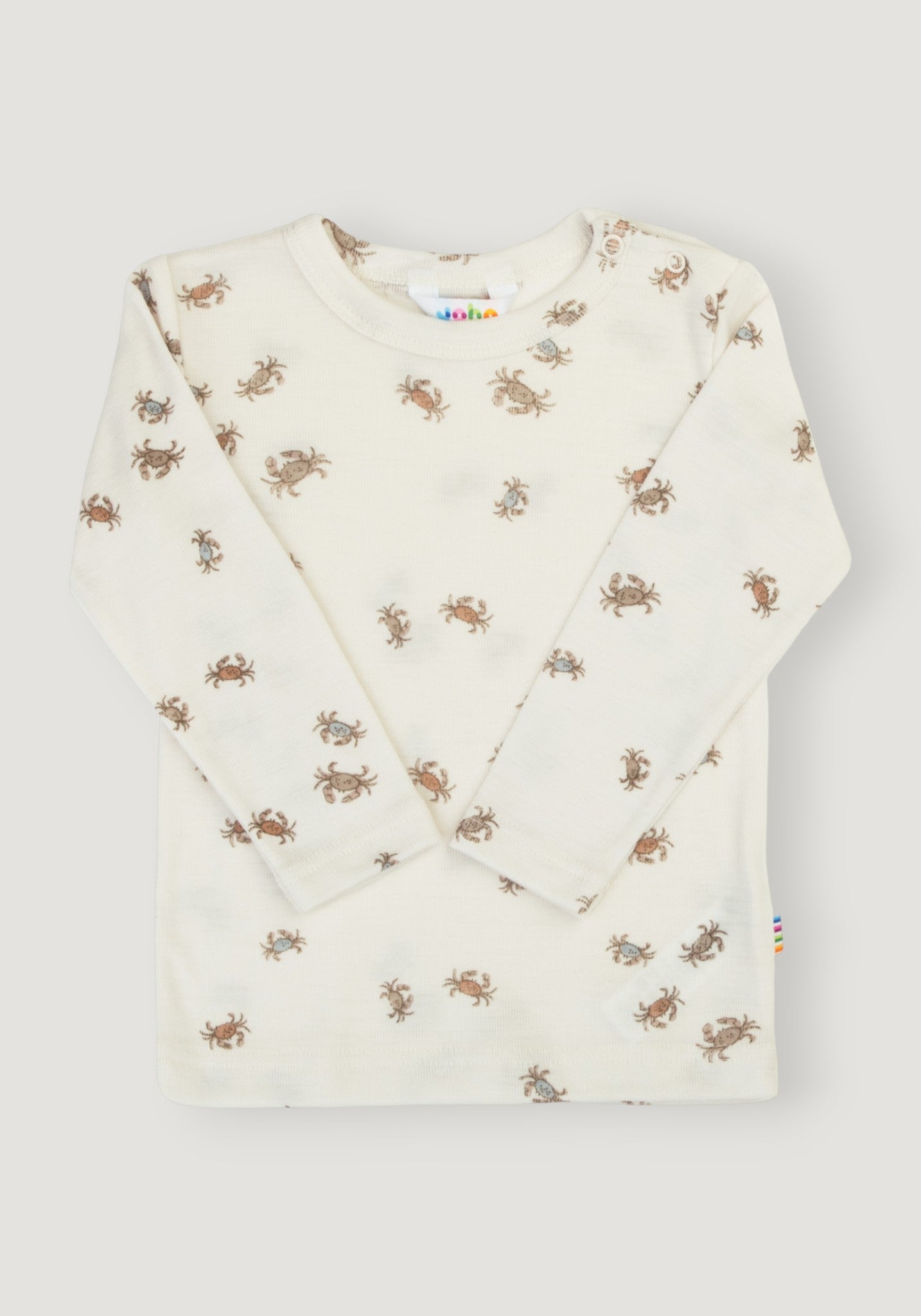 Bluză din lână merinos și mătase - Crab