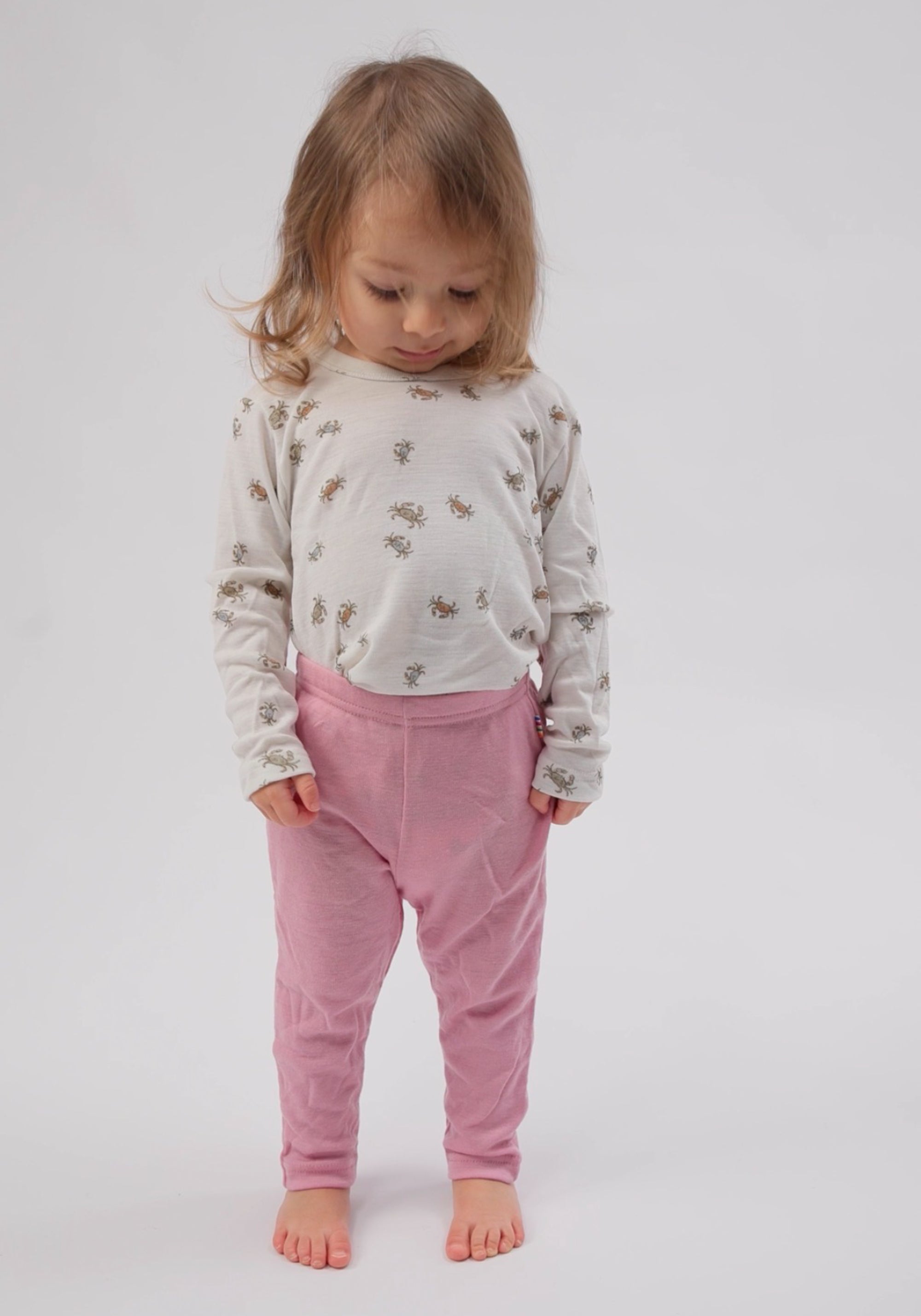 Bluză din lână merinos și mătase - Crab