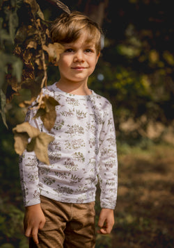 Bluză din lână merinos și mătase - Nature Park