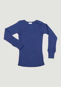 Bluză lână merinos - Twilight Blue