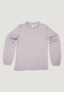 Bluză lână merinos superfină - Vanja Ice Rose Minimalisma HipHip.ro