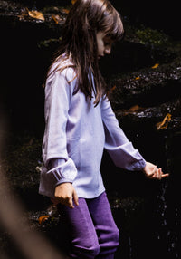 Bluză lână merinos superfină - Vanja Ice Rose Minimalisma HipHip.ro