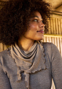 Bluză femei din lână merinos - Brown Stripe Jalfe HipHip.ro