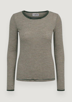 Bluză femei din lână merinos - Pine Stripe Jalfe HipHip.ro