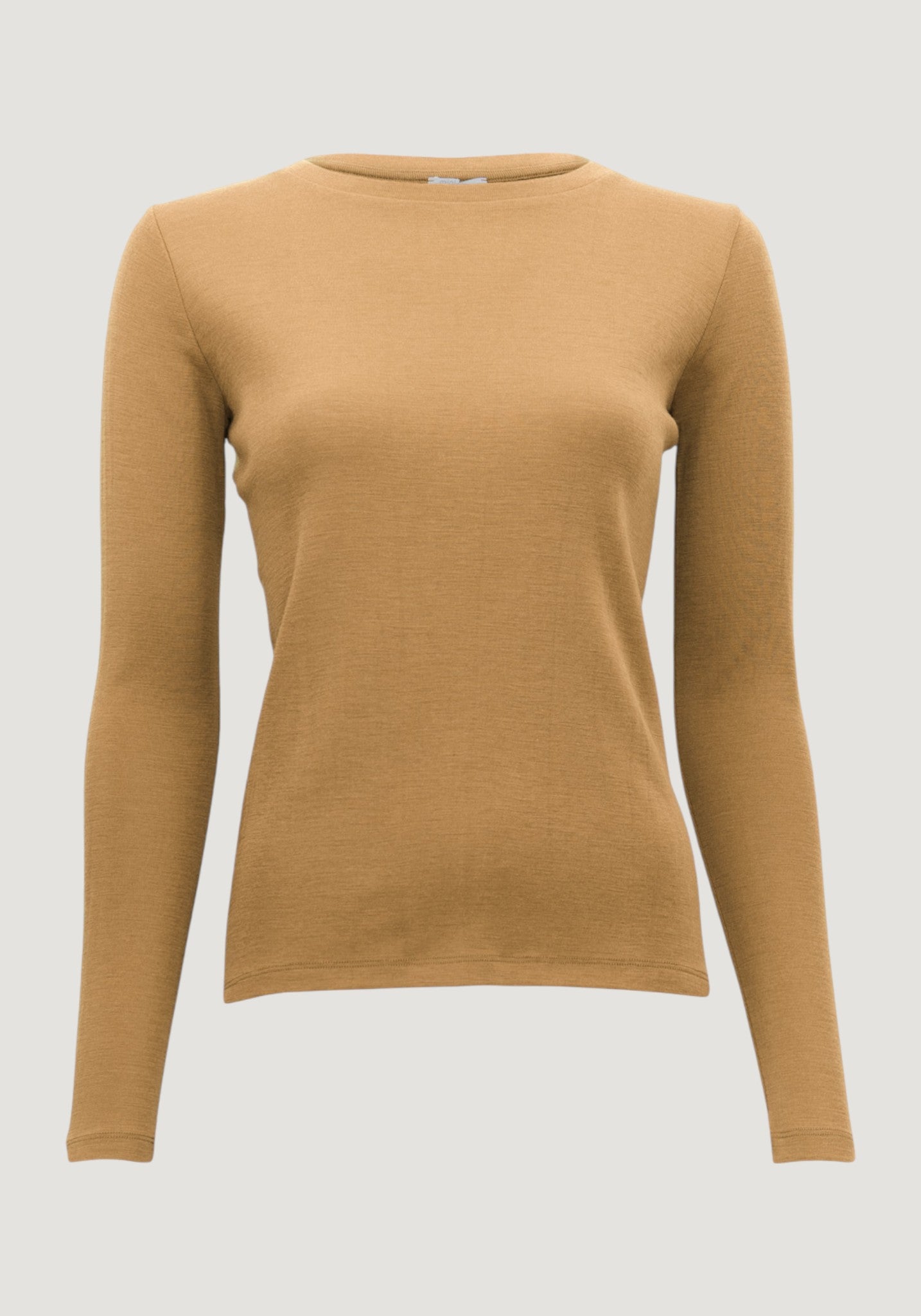 Bluză femei seamless din lână merinos - Victory Golden Wheat